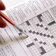 This April 18, 2011 photo shows the April 17 Sunday Washington Post crossword puzzle.